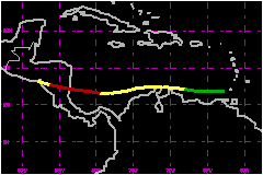 Hurricane Cesar 1996